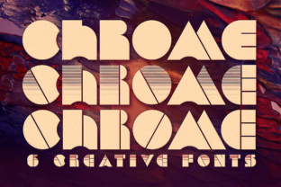 Chrome: A Retro-Futuristic Display Font for Bold Design