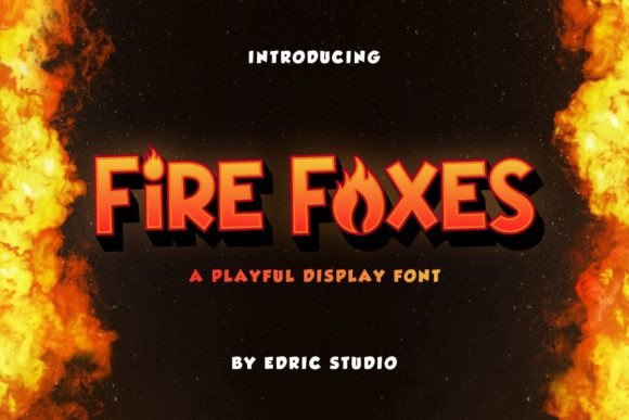 Fire Foxes Font: Igniting Your Designs with Cartoon Energy