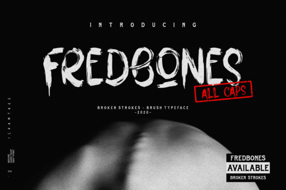 Fredbones: A Brush-Style Display Font for Bold Crafting Projects
