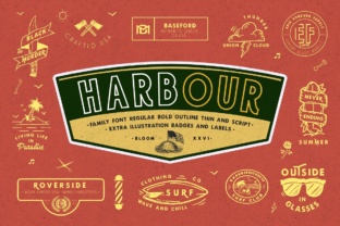 Harbour: A Vintage Display Font for Timeless Branding