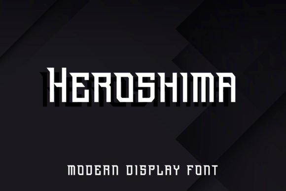 Heroshima: The Bold Display Font for Esports & Branding