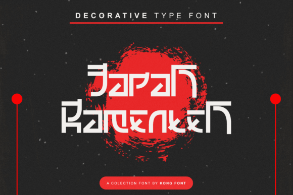 Japan Ramenten: A Modern Display Font for Creative Projects