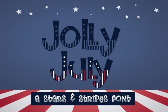 Jolly July: A Patriotic Display Font for Festive Projects