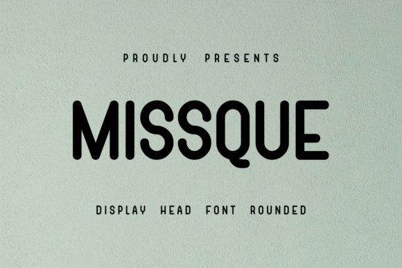 Missque Font: A Soft Bold Display Typeface with Techno Vibes
