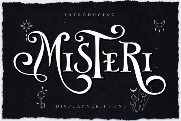 Misteri: A Display Font for Elegant and Magical Design