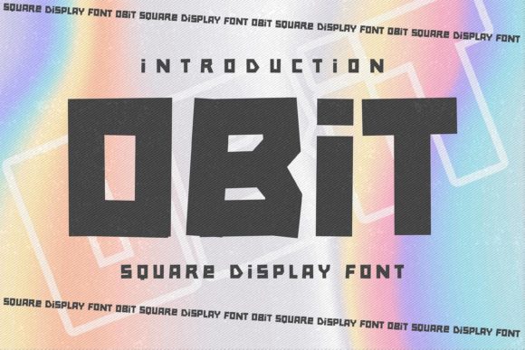 Obit: The Bold, Robotic Display Font for Futuristic Design