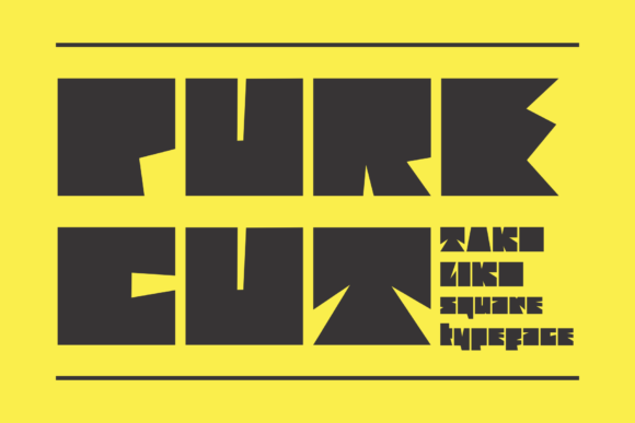 Purecut: A Bold Typeface That Commands Attention