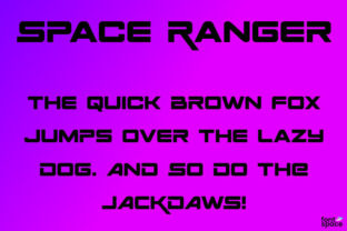 Space Ranger: A Display Font for Modern, Forward-Looking Projects