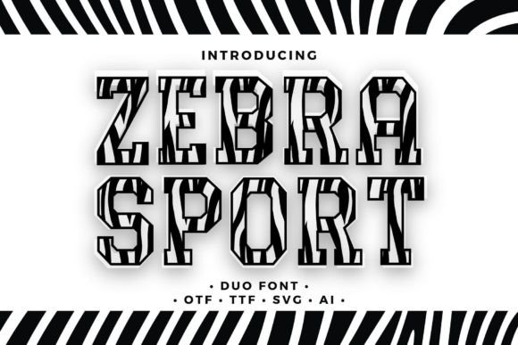 Zebra Sport: A Wildly Unique Display Font for Bold Projects